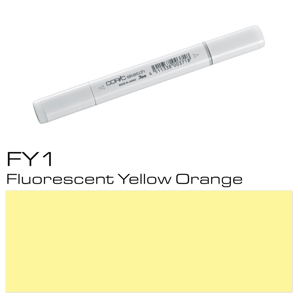 image 1 of Copic Sketch Marker, Fluorescent Yellow Orange, Single Pen