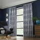 image 4 of Omega Lined Pencil Pleat Curtains - Navy -229cm x 229cm