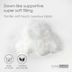 image 5 of Homescapes Luxury Super Microfibre Cushion Pad Insert Inner 50 x 50 cm (20 x 20") White