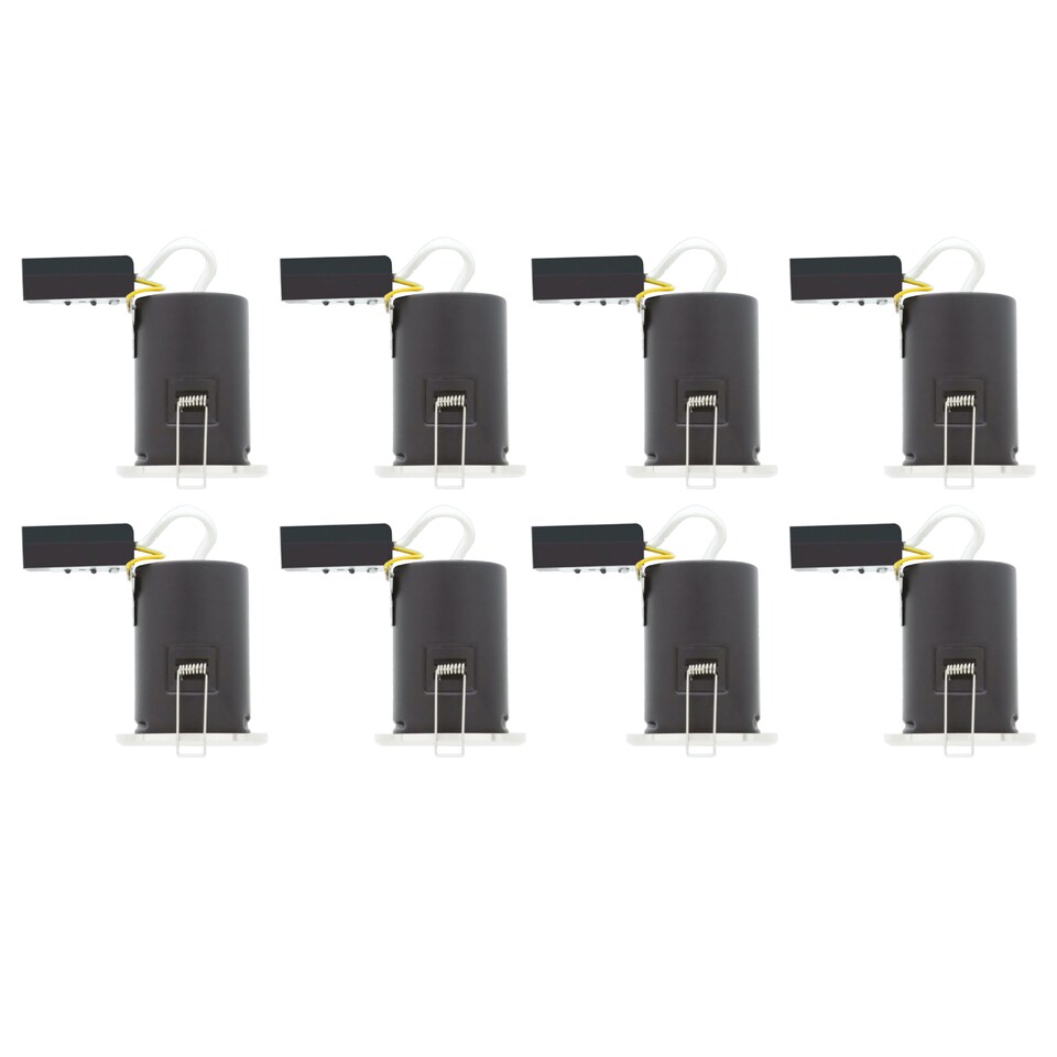image 1 of Set of 8 Fire Rated Chrome IP65 Bathroom Recessed Downlights | Chrome | 8