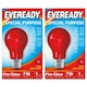 image 1 of Eveready B22 GLS 60W 1950k Fireglow Red Light Bulb  - Pack of 2