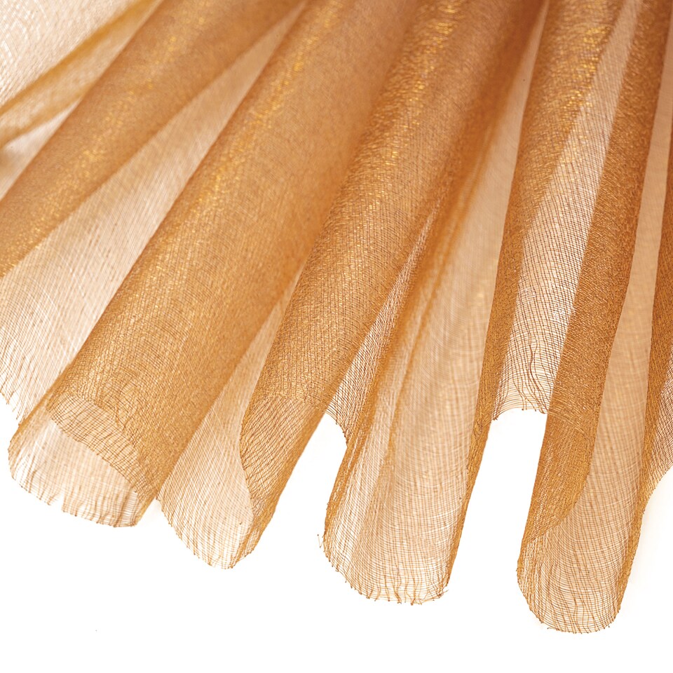 image 1 of Snow Sheer Organza Roll Glitter Sashes - 25m x 29cm