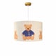 image 2 of CGC Blake 45cm Oatmeal Linen Teddy Bear Children's Lampshade