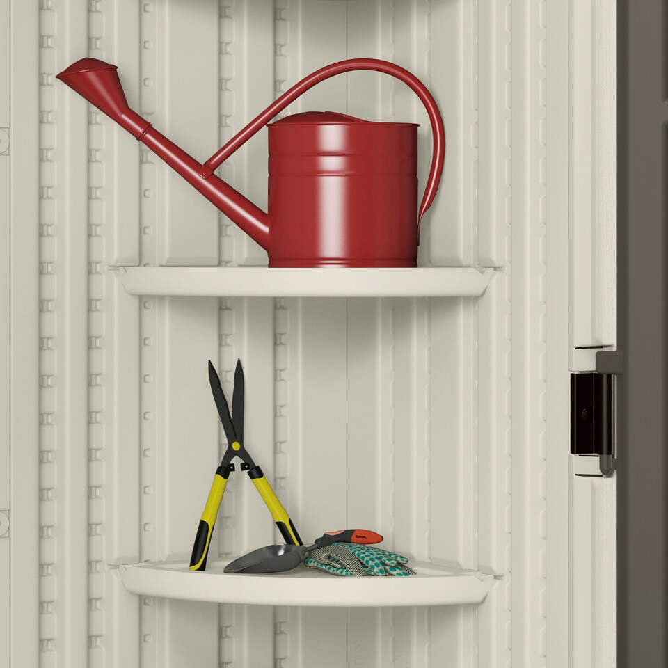 image 1 of Suncast Tremont Shed 8x10 Cream