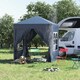 image 2 of Outsunny 2mx2m Pop Up Gazebo Party Tent Canopy Marquee with Storage Bag Blue