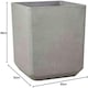 image 3 of Primrose Volcanic Grey Square Outdoor Stone and Resin Composite Planter 48cm