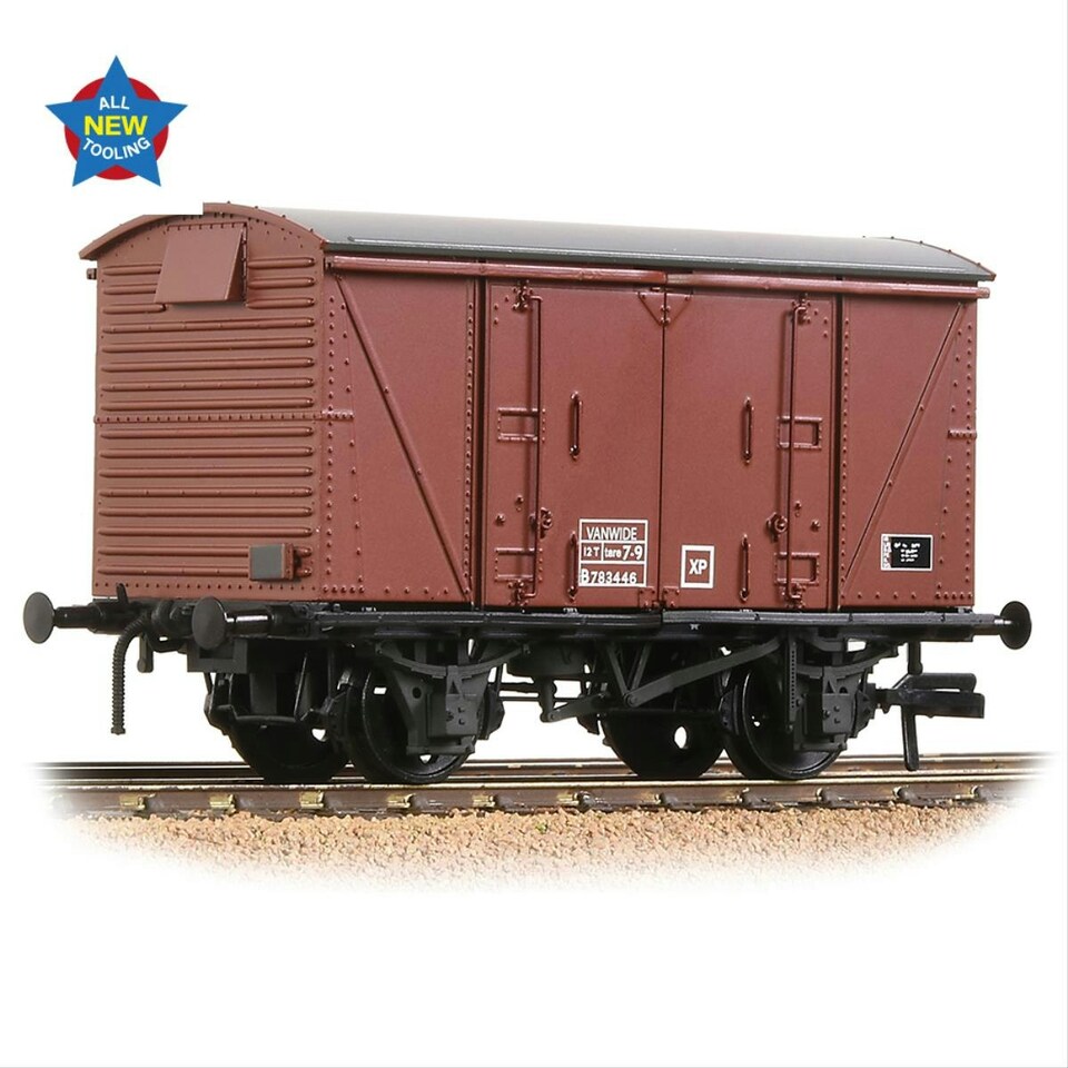 image 1 of Bachmann 12t Vanwide Ventilated Van BR Late Bauxite VANWIDE