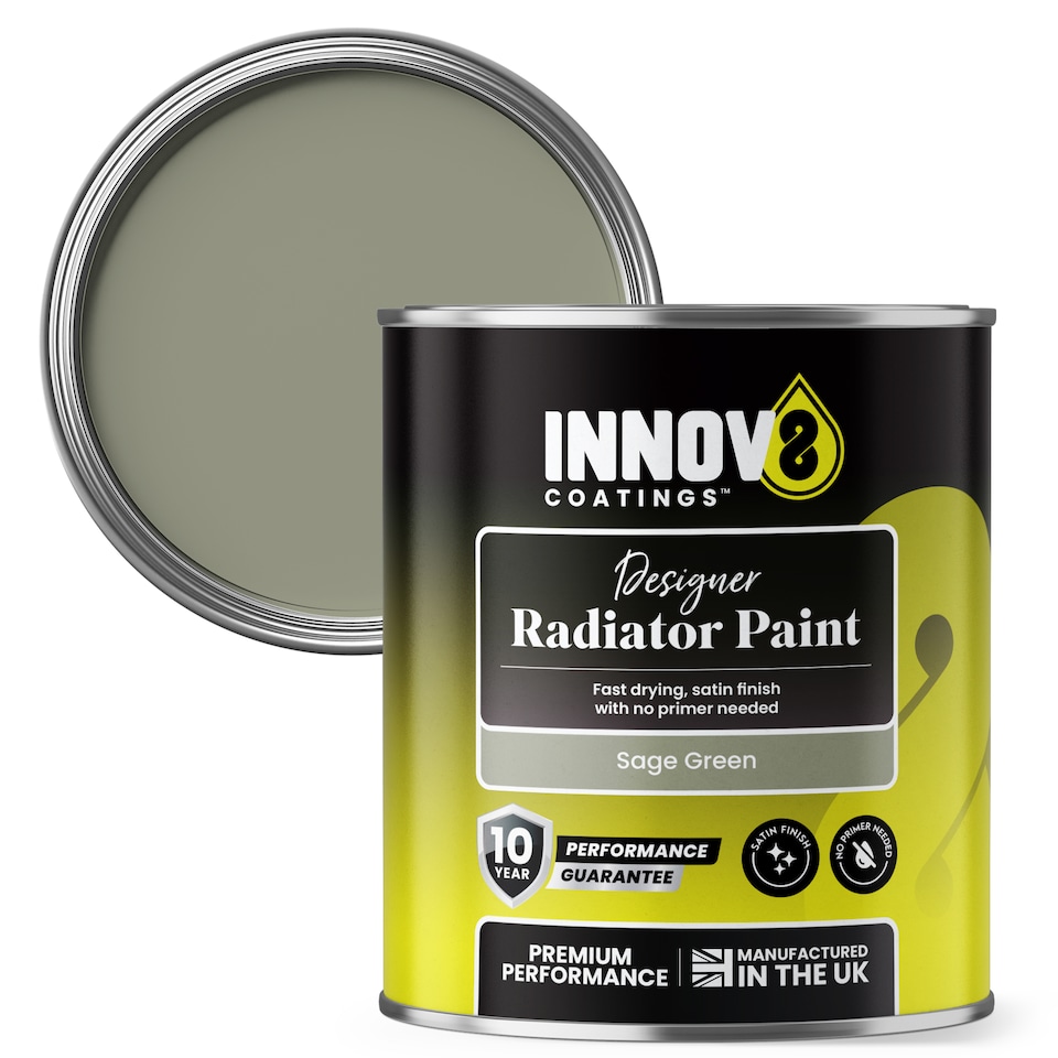 Innov8 Coatings Radiator Paint - 750 ml - Sage Green - Satin