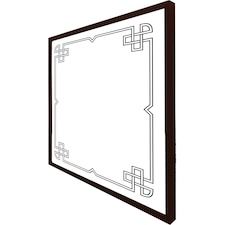 Roman ornamental frame (Picture Frame) Brown | S