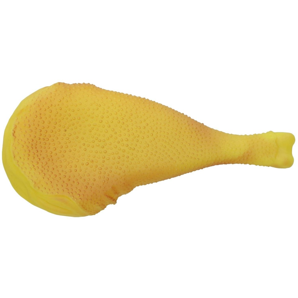 image 1 of Pet Dog Vinyl Chicken Breast Food Doy Toy Play ToyWith Squeak 4x12x17cm