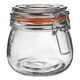 image 4 of Argon Tableware Glass Storage Jars with Heart Labels - 500ml - Clear - Pack of 6
