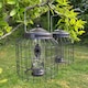 image 2 of Heavy Duty Squirrel Proof Hanging Bird Seed & Nut Feeders (Set of 2)