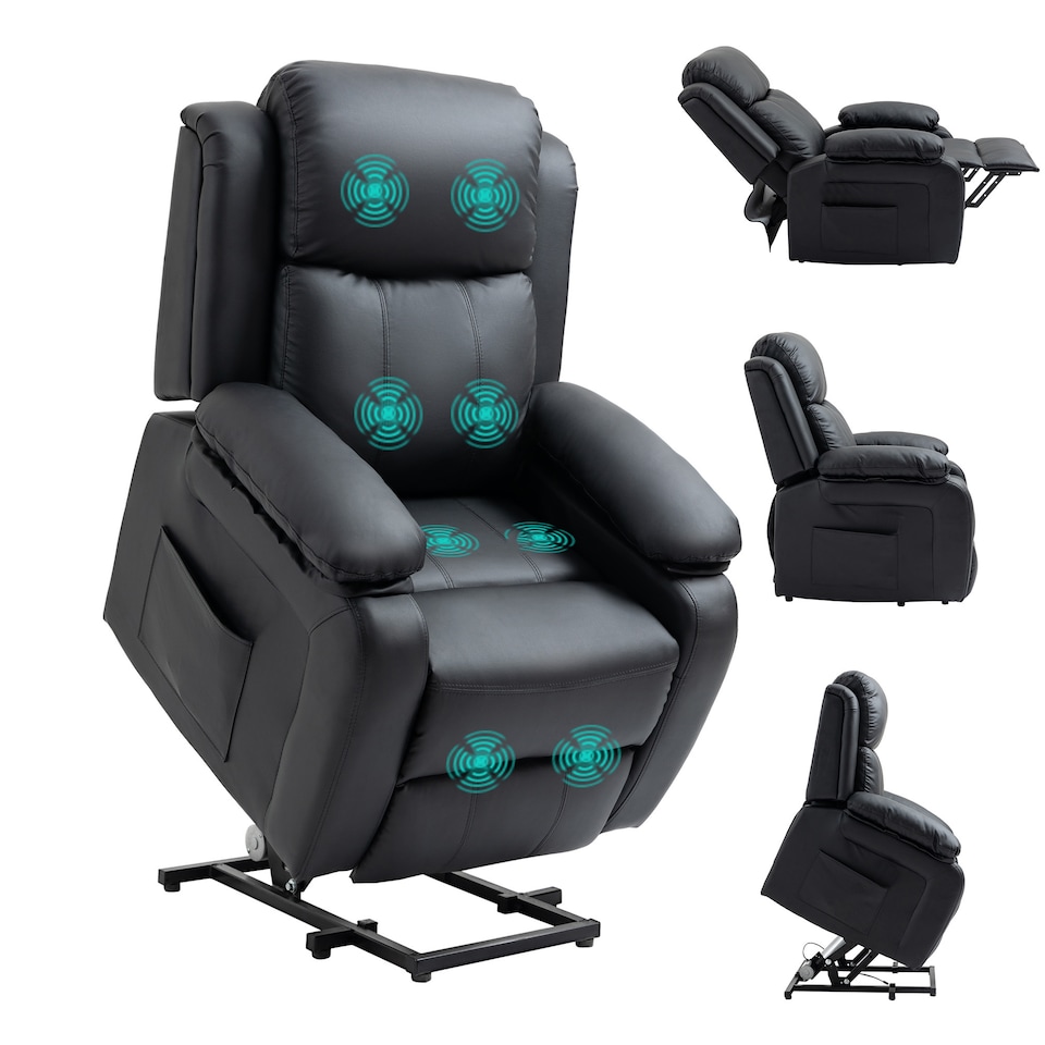 image 1 of HOMCOM Riser and Recliner Chair Power Lift Recliner with Remote