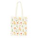 image 1 of Funky Fungi Mushroom Print Polycotton Tote Shopping Bag