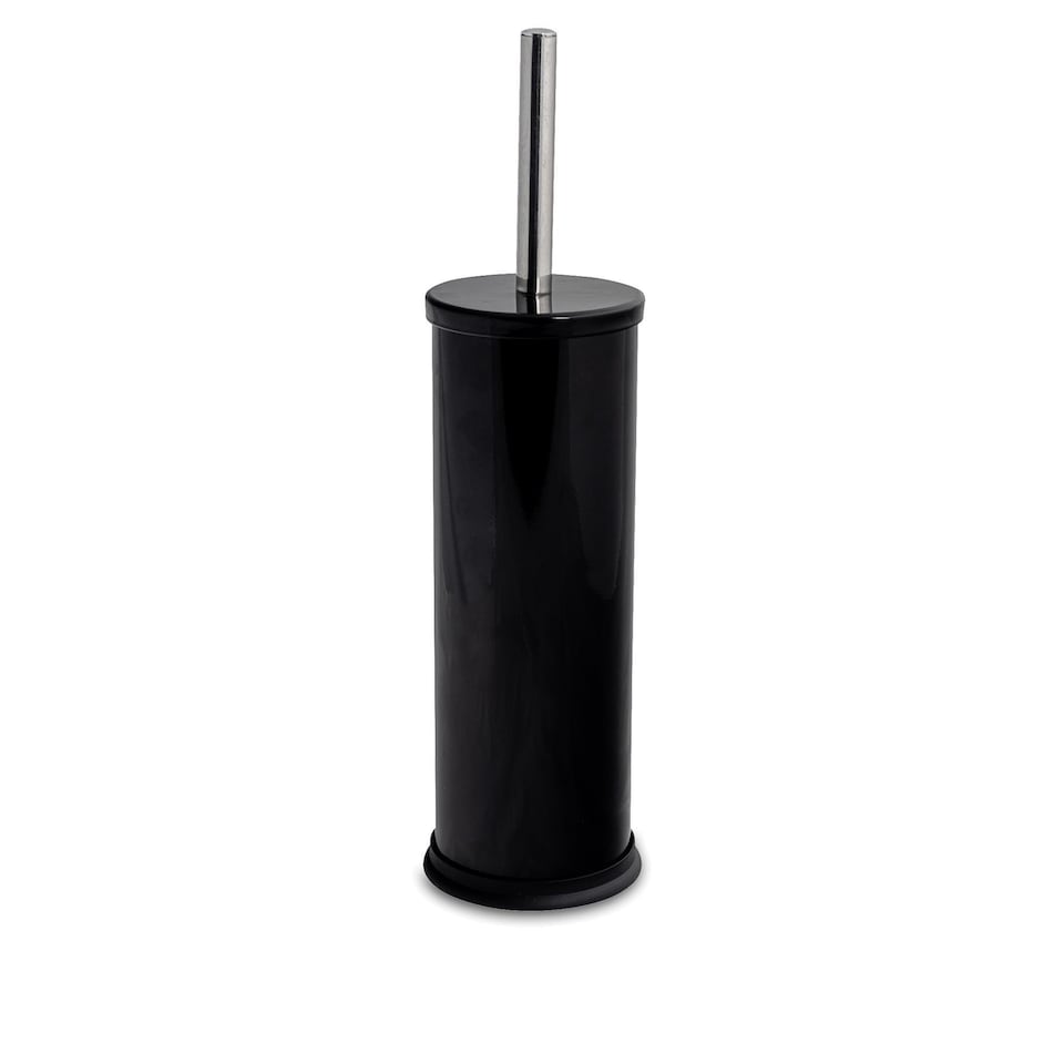 image 1 of Harbour Housewares Round Toilet Brush - Black | Black | Black