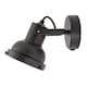 image 3 of Vintage and Industrial Matte Black Spot Wall Light Fitting with Grill