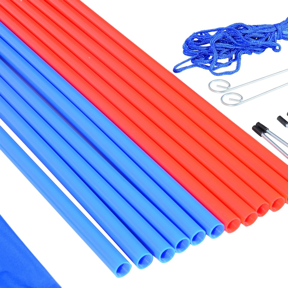 image 1 of PawHut Pet Agility Set Training Dogs Outdoor Outward Play Adjustable Pole