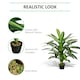 image 3 of Outsunny 110cm/3.6FT Artificial Dracaena Plant Fake Tree Potted Home Office