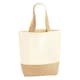 image 1 of Westford Mill Jute Canvas Shopper Bag - Natural - One Size | Multi