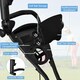 image 4 of COSTWAY 3 Wheel Golf Push Cart Folding Golf Holder Green