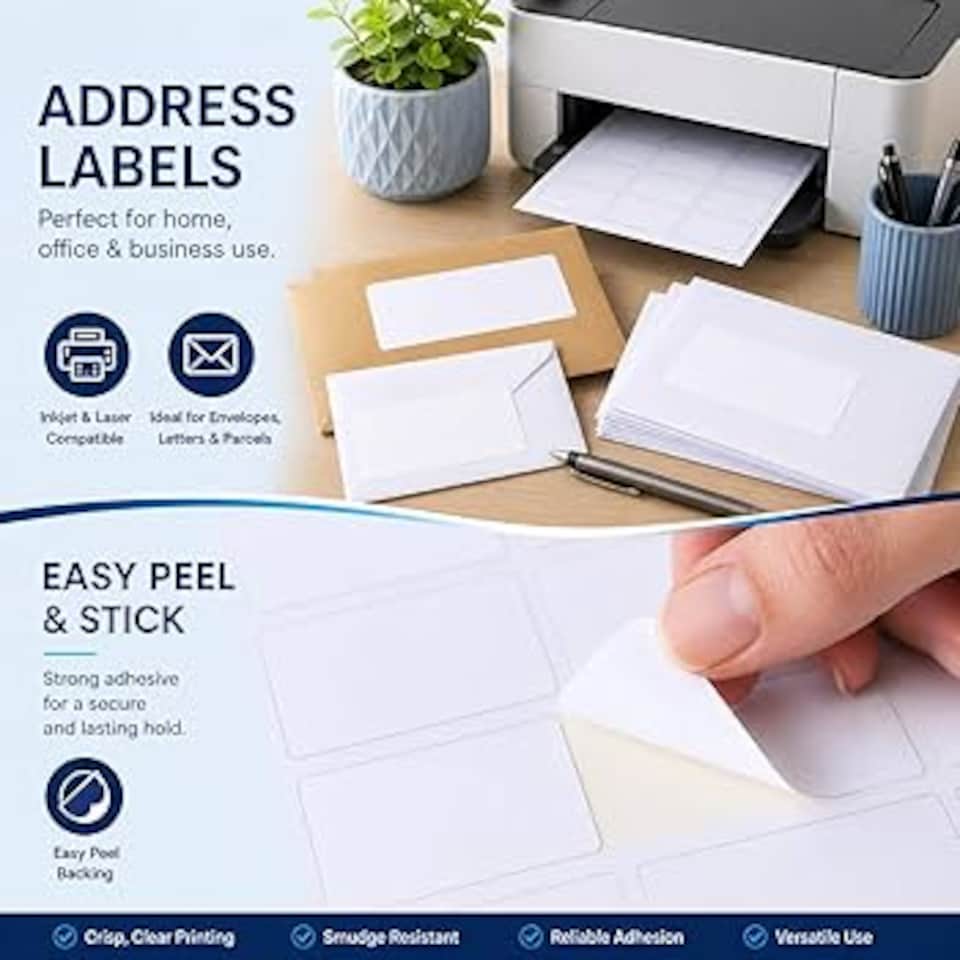 image 1 of GoSecure 250 Address Labels (Pack of 1500) PB02278