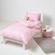image 4 of Homescapes Pink Cotton Kids Pillowcases 40 x 60 cm 200 Thread Count - 2 Pack Pink