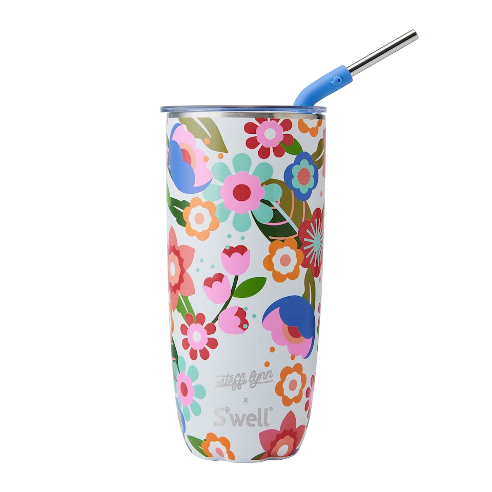 image 1 of S'well Steffi Lynn Tumbler with Straw 700ml | Multi | 1
