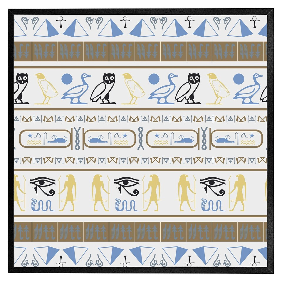 image 1 of Heiroglyphs (Picutre Frame) Brown | XS
