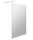 image 1 of Balterley Contemporary Wetroom Screen Aluminium - " Wetroom Screen - WRSF004 | Black | Matt Black