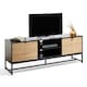 image 1 of VonHaus Black & Light Wood Effect TV Unit For TV's up to 65"