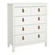 image 6 of Barcelona 3 Piece Bundle, Bedside, Chest and 2 Door Wardrobe in White