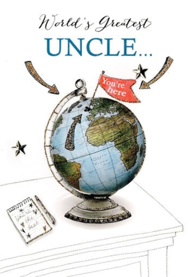 image 1 of Worlds Greatest Uncle Handmade Second Nature Card