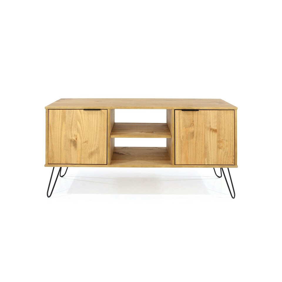 image 1 of Augusta Pine, 2 Door Flat Screen Tv Unit Brown