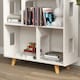image 8 of ZONEKIZ 3 Tier Toy Storage Shelf w/ Six Cubes, for Playroom, Bedroom - White 