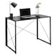 image 1 of House of Home Wooden Folding Office Desk Foldable Computer and Study Table Ideal for Laptops Black | Black