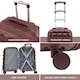 image 2 of Flight Knight Bubble Suitcase Ryanair easyJet Jet2 Approved 8 Wheel Hardcase Suitcases Cabin or Medium & Large Check-in Sizes | Red | Burgundy | Medium