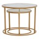 image 1 of Interiors By Premier Elegant Set Of Two Nesting Tables, Versatile Nesting Table For Livingroom, Durable Modern Nesting Tables Gold