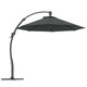 image 1 of Outsunny 3(m) Garden Cantilever Parasol with Crank Aluminium Frame Grey | Grey | 366L x 294W x 280H cm