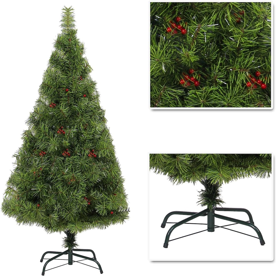 image 1 of 7FT Green Elegant Desiner Bushy Christmas Tree | Green | Green | 7ft