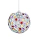 image 2 of Modern Round Globe Easy Fit Pendant Shade with Small Multi Acrylic Bead Jewels | Multi | Multi-coloured | 1