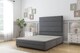 image 1 of Sloomy Monaco Armour Coniston Divan Bed Base No Drawers With 26 Inch Strutted Headboard & 12 Inch Matching Footboard | Grey | Armour | Small Single | 1