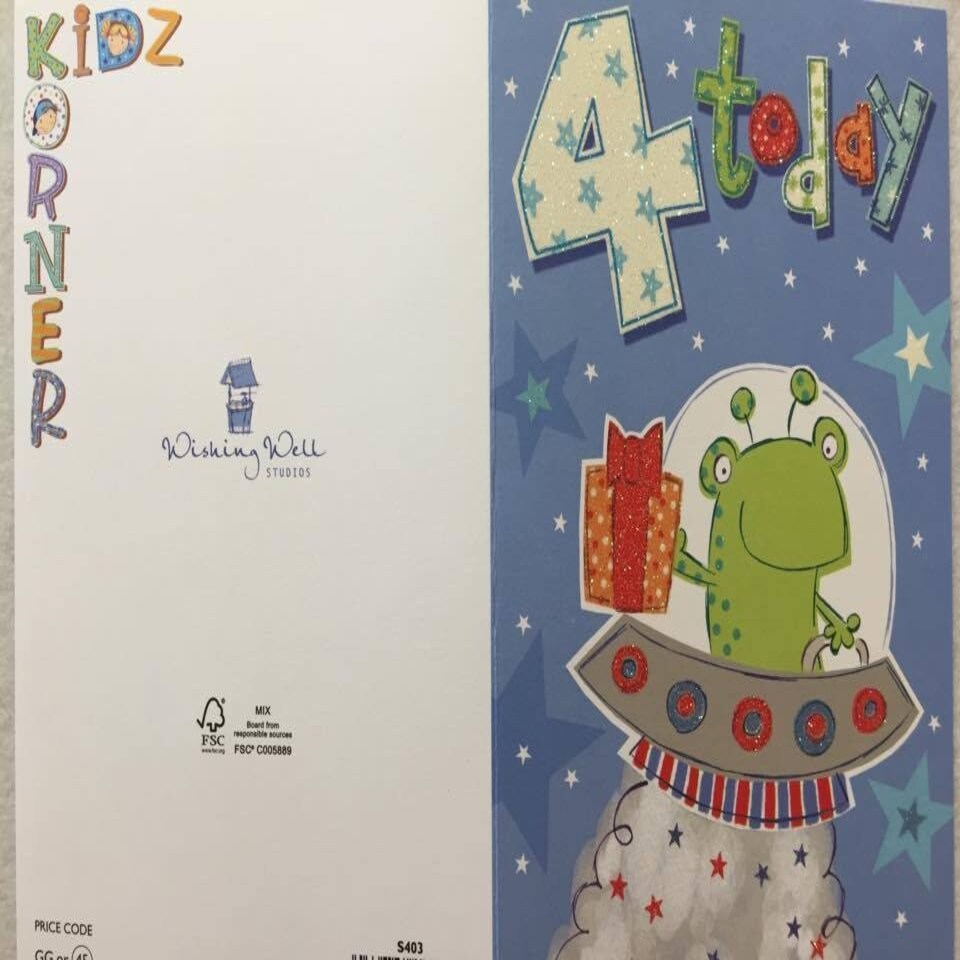 image 1 of 4 Today Birthday Card Dinosaur With Gift