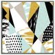 image 3 of Geometric shapes & brush strokes (Picture Frame) Brown | XL