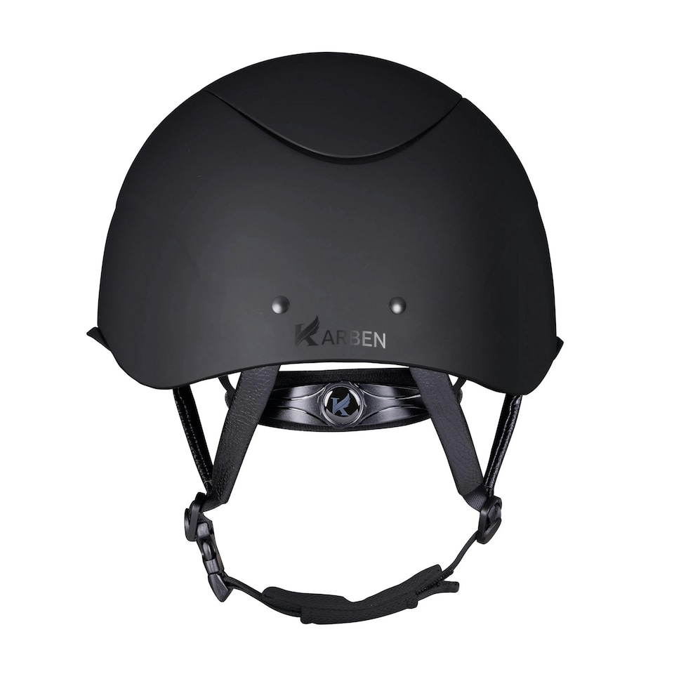 image 1 of Karben Unisex Adult Elisa Ellipse Riding Hat - Black/Silver - 52cm - 54cm Black | 52cm - 54cm