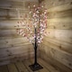image 6 of 90cm 3ft Christmas Lit Black Twig Tree Red Berry 240 Warm White LED