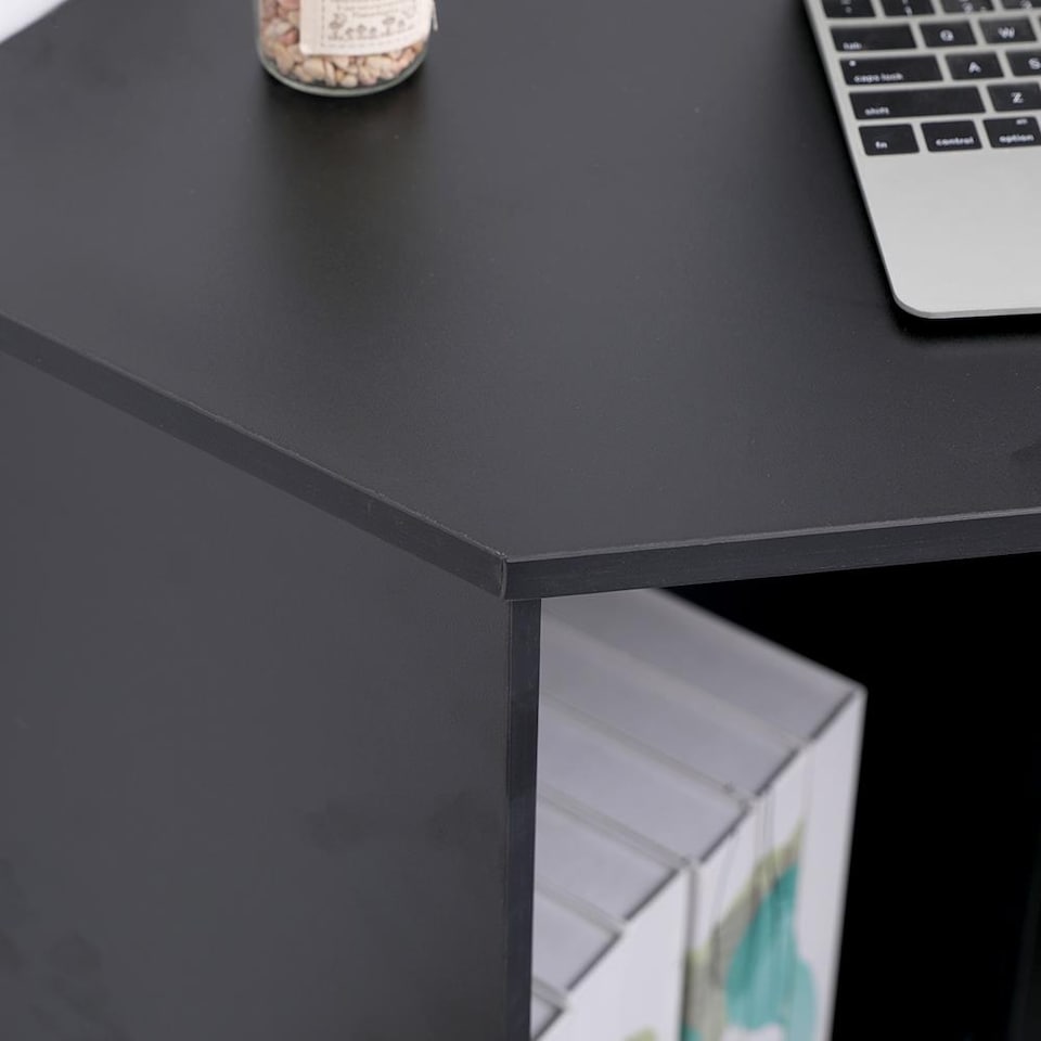 image 1 of Computer Desk PC Laptop Table Corner Home Office Study Gaming | Black