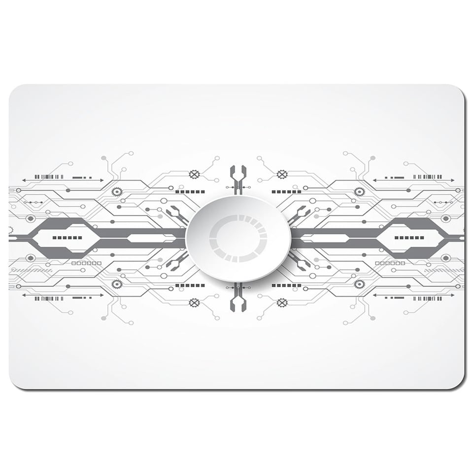 image 1 of concept with various technology elements (Placemat & Coaster Set)