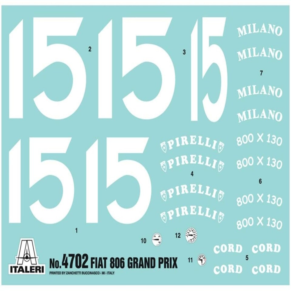 image 1 of FIAT 806 GRAND PRIX - CLASSIC CARS 1:12 - Italeri4702