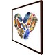 image 3 of Boho tribal heart (Picutre Frame) Brown | Oak | M