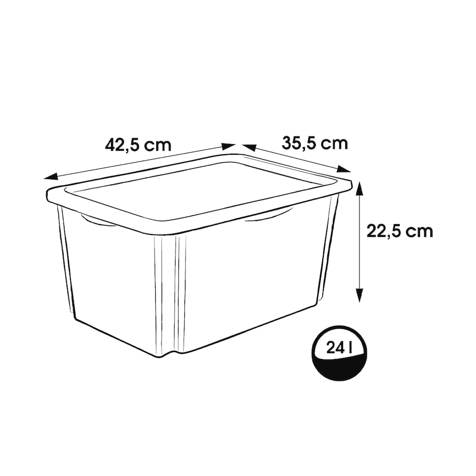 image 1 of Keeeper Paw Patrol Storage Box with Lid 24 Litre Blue Transparent